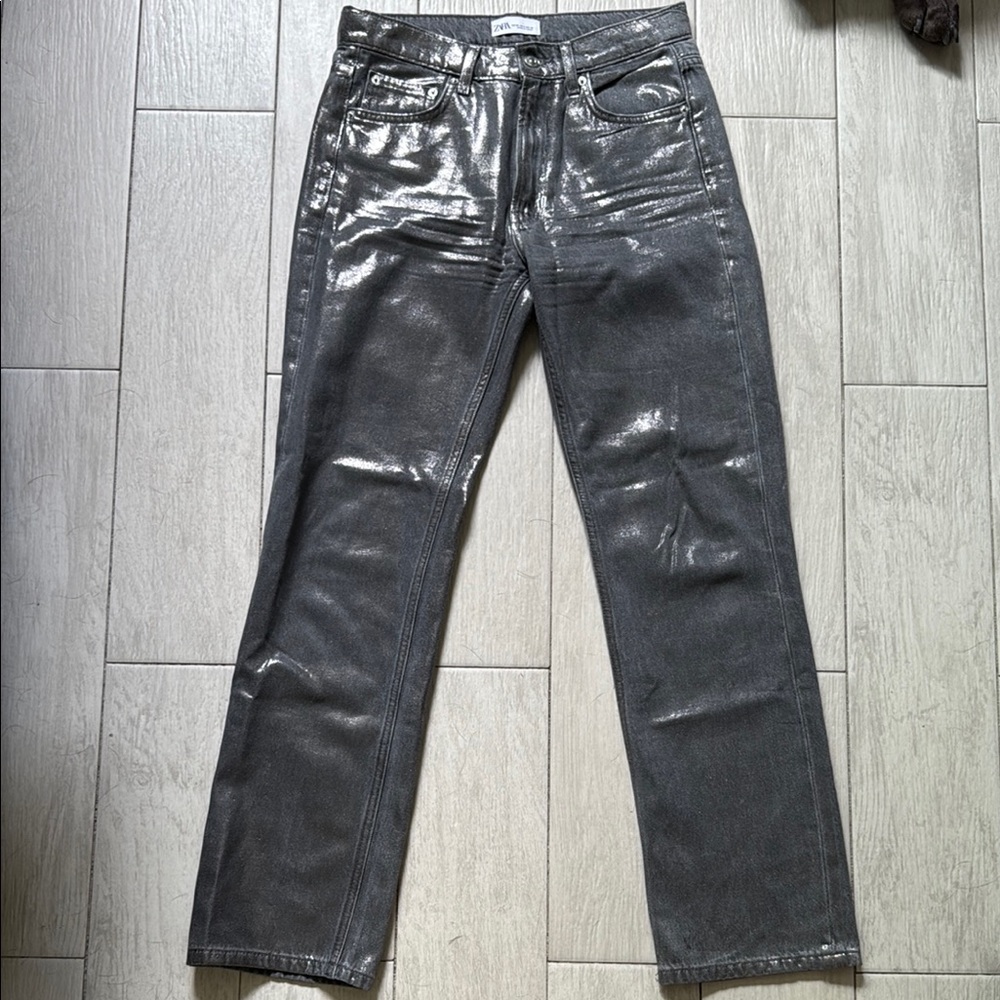 Zara Metallic Jeans